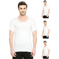 Vip Men's Solid Regular Fit Vest Bonusclassic_Rns_Po4_90_White