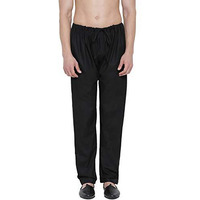 Vastraa Fusion Men's Cotton Solid Casual Style Pajama Pack Of 1 (Vs1130_Black_Free Size)