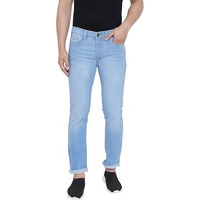 Ben Martin Men's Slim Fit Stretchable 38 Size Light Blue Casusal Denim Jeans Pant For Men, Jj3-26