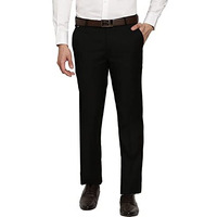 Cantabil Men Black Regular Fit Formal Trouser (Mtrf00049_Black_34)