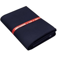 Men's Cotton Formal Unstitched Trouser Fabric For Men (Navy Blue, 1.3M)