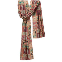 Vastramay Men's Dupatta With Artistic Patchwork  Traditional Motifs & Intricate Geometric Patterns