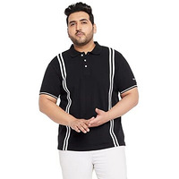 Bigbanana Men's Regular Fit Polo (Lingo,Black,3Xl)