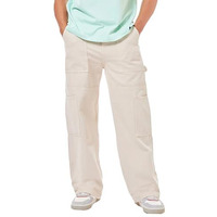 Bewakoof Men's Solid Straight Fit Cotton Carpenter Jeans_624675_Beige_30