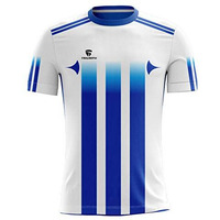 Triumph Men's/Boy's Football Jersey T Shirt Sports Jersey Size 2Xl White Blue