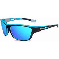 Black Jones Sports Polarized Men Square Sunglasses Sky Pack Of 1