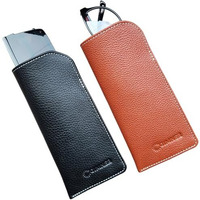 Gimner Genuine Leather Spectacles Case Pouch | Leather Sunglasses Case | Eyeglass Protecter | Classic Travel Glasses Case For Men & Women [ 17 Cm X 8 Cm ] (Brown And Black)