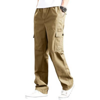 Tagas Men Cotton Cargo Trouser ||Men's Relaxed Fit Cargo|| Men's Multi Pocket Cargos Pants||Mc-16 Khakhi