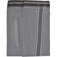 Tuni Mani (Rudratcha Border Men's Cotton Welcro Pocket Dhoti, Vesti/Adjustable For All Size (Single Dhoti) (Grey)