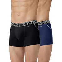 Xyxx Men's Pure Cotton Regular Solid Trunk (Pack Of 2) (Xy_Cr3_Trnk1_02_03_Black Night+Midnight Blue_L)