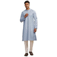 Be Active Men's Cotton Regular Kurta (C-599-1_Blue
