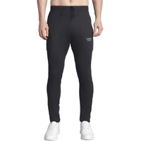 Mack Jonney Solid Black Regular Fit Polyster Lycra Trackpant For Men
