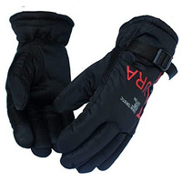 Alexvyan -20 Snow And Windproof Thermal Soft Warm Winter Gloves (Fur/Fleece Inside) For Riding, Protective Warm Hand Riding Cycling, Byke, Bike, Scooty,Motorcycle For Men & Boy,Male (Red)