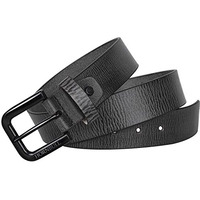 Hornbull Petersen Black Leather Belt For Men | Casual Mens Leather Belt
