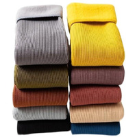 Starvis 4Pcs Autumn Winter Thumb Toe Adult Warm Line Ribbed Snow Velvet Fur Socks Plush Thicken Thermal Men Women Fashion Fuzzy Solid Color Velvet Snow Socks(Mix Random Color) (Pack Of 4)