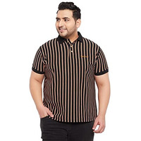 Bigbanana Men's Regular Fit Polo (Westen,Black,4Xl)