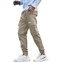 Tagas Men's Loose Casual Mid Rise Pants (Mc-1-Xx-Khakhi-34_Khaki