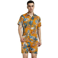 Dhruvi Trendz Mens Rayon Co-Ord Set Regular Fit Night Dress (Dt-Ms-6109&Sh192_Blue_M)