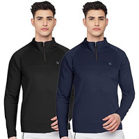 Ftx Full Sleeve Zipper T-Shirt Pack Of 2(735_1-735_6)_Xl Multicolour