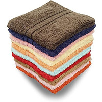 Ksc Shop Premium Luxury Cotton Face Towel Set | Ultra Soft | Extra Absorbent | Hanky | 500 Gsm | Multicolor | 5 Different Colors |