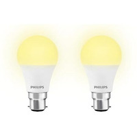 Philips Ace Saver Base B22 12-Watt Led Bulb (Warm White) - Pack Of 2