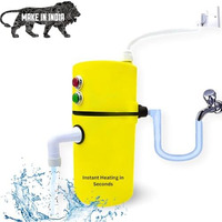 Drumstone    Mini Portable Instant Water Geyser, Hot Cooler Heater, Electric Saving, Shock Proof For Home, Kitchen, Bathroom, Office, Restaurant, 1 L