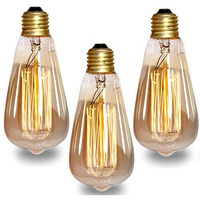 Groeien 40W E26, E27 Incandescent Bulb (Newflex_169, Warm White Yellowish) - Pack Of 3