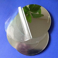 Bigimall Silver Mirror Acrylic For Painting, Art, Craft Diy|Circle|2Mm|6 Inch X 6 Inch|Pack Of 4|Plexiglass|, Round, Wall Mount, Unframed