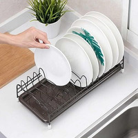 Homecloud Stainless Steel Plate Rack | Transform Your Kitchen With Our Exquisite Drainer Collection For Elevated Organization And Style, Black