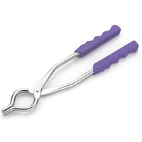 Happi Pincers For Kitchen Sandasi/Pakkad/Sansi/Pincers For Cooking Tongs Stainless Steel Plastic Handle