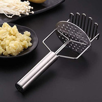 Xariya Stainless Steel Potato Masher | Pav Bhaji, Vegetable Smasher (Silver)