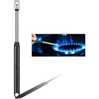I K Impex Gas Lighter For Kitchen Rechargeable Electric Lighter For Stove, Candles, Pooja With Usb Charging Port Windproof, Usb, 360 Flexible Neck Arc Lighters (Multicolor)