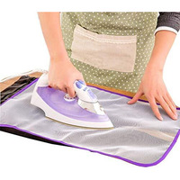 Swab Ironing Mesh Cloth Guard Protective Press Mesh Mat For Clothes Iron, 40 Cm X 60 Cm, Multicolour Fabric