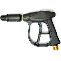 Starq Stainless Steel Gun For High Pressure Washer With Safety Lock M22-(Black)Foam Lance Compatible