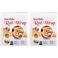 Wiping Solution Washable And Reusable 25 Roti Wraps Per Pack - Set Of 2 Packs (White, Total 50 Wraps)