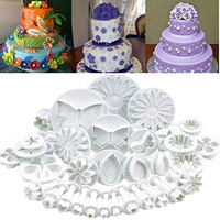 Zollyss Flower Fondant Cake Sugarcraft Decorating Kit Combos (Cookie Cutter) Set Of 33