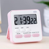 Beloxy Digital Kitchen Timer & Stopwatch - Large Digit Countdown, Loud Alarm, Magnetic Back Stand Ideal For Cooking, Baking, Stop Watch Timer For Study Table Accessories For Students
