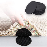 Prostuff.In Plastic 10Pcs Reusable Rug Grippers Sofa Cushion Fasteners, Washable Rug Pads Carpet Stickers, Fixed Rug Pads Non-Slip For Wooden And Hard Floors, Floor Mats, Tile Floors, Carpets (Round)