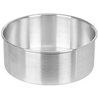 Amazon Bakeware Aluminium Round Cake Pan Tin Mould 6-Inches X 3 Inches Height, Silver