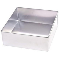 Aluminium Square Cake Mould Cake Pan Cake Tin Tray 6 Inches For Baking Half 1/2 Kg 500 Grams In Otg Microwave Pressure Cooker