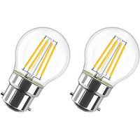 Citra 4 Watt Led Filament Light Bulb G45 B22 Base Dimmable - Pack Of 2 (Warm White)