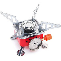 Sixfire Stainless Steel Gas Stove Ultra Light Folding Furnace Outdoor Metal Camping Gas Stove Picnic Cooking Butane Powered