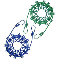 Gadget Deals 2Pc Rope For Cloth Drying -Elastic- With Hooks | Balcony Clips