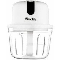 Blendlife Mini Electric Chopper,One-Touch Operation,Stainless Steel Blades,Perfect For Mincing Veggies,Garlic,Meat,Nuts,Rechargeable,Compact&Powerful (350Ml,45 Watts 1-Year Warranty - White)