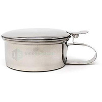 Is Indosurgicals Stainless Steel Sputum Mug With Cover, Heavy, 0.45 Liter