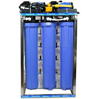 Wholer 50 Lph Commercial Ro Water Purifier Plant/Filter Double Purification 50 Litre Per Hour With Uv, Tds Adjuster, Auto Shut Off Full Stainless Skid Works Upto 3000 Tds Of Water,Silver