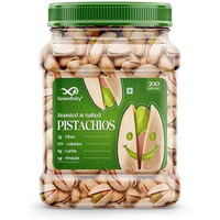 Greenfinity Fresh Whole Roasted Salted Pistachios | Salted Pista With Shell - Jar Pack - 500 Gram