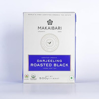 Makaibari Roasted Black Tea | 500Gm Loose Leaf Monocartoon | Usda Certified Organic | 100% Pure Darjeeling Chai | Premium Black Loose Leaves | Roasted Loose Leaf | 100% Pure & Original Leaf