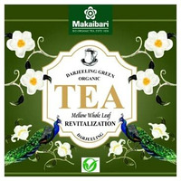 Makaibari Biodegradable Organic Fuso Pyramid Tea Bag Darjeeling Green | Usda Certified Premium Green Tea | 100% Organic | 50 Tea Bags