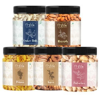 Lila Dry Fruits Daily Needs Dryfruit Combo Pack 500 Grams (5 X 100G) Almonds, Pista, Anjeer, Cashews, Raisins | Healthy And Nutritious | Rich In Vitamins Minerals | Dry Fruit Mix Perfect For Gifting